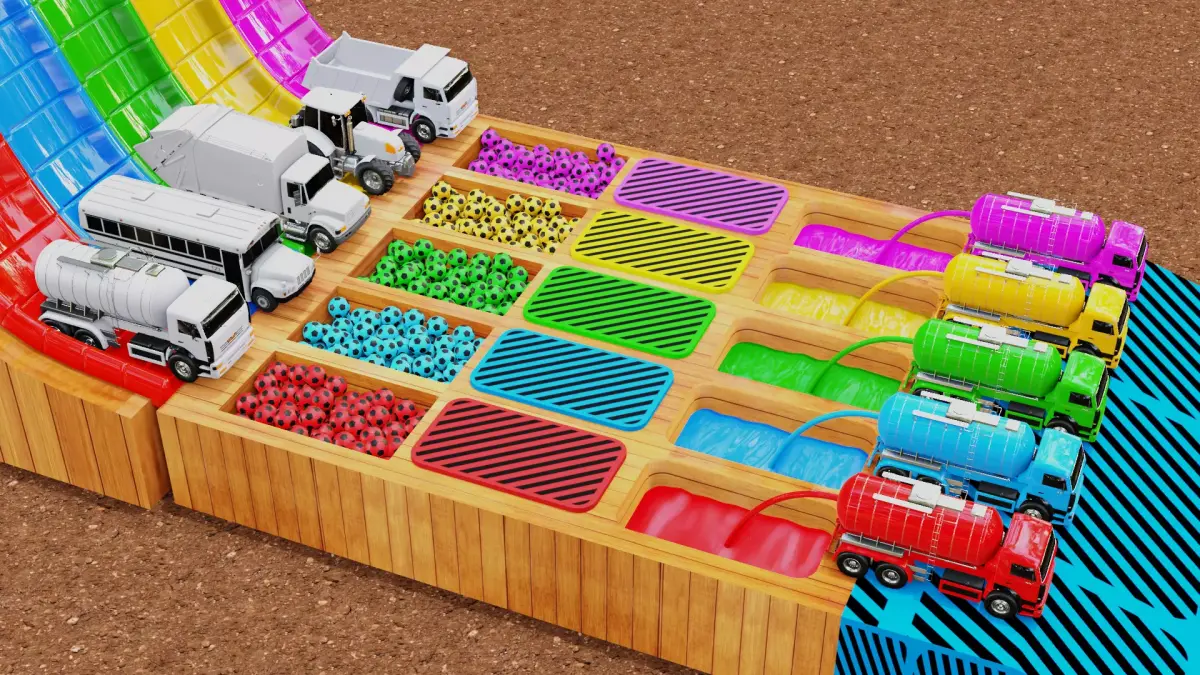 Vehicle Dibbing on the Color pool 3D model