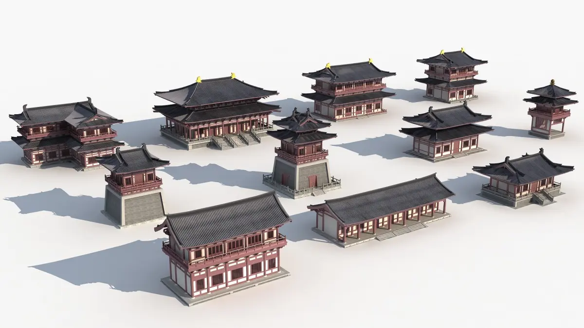 Chinese Temple 8 3D model