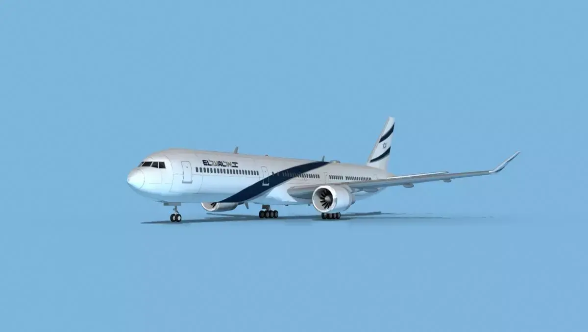 Boeing 767-400 El Al 3D model