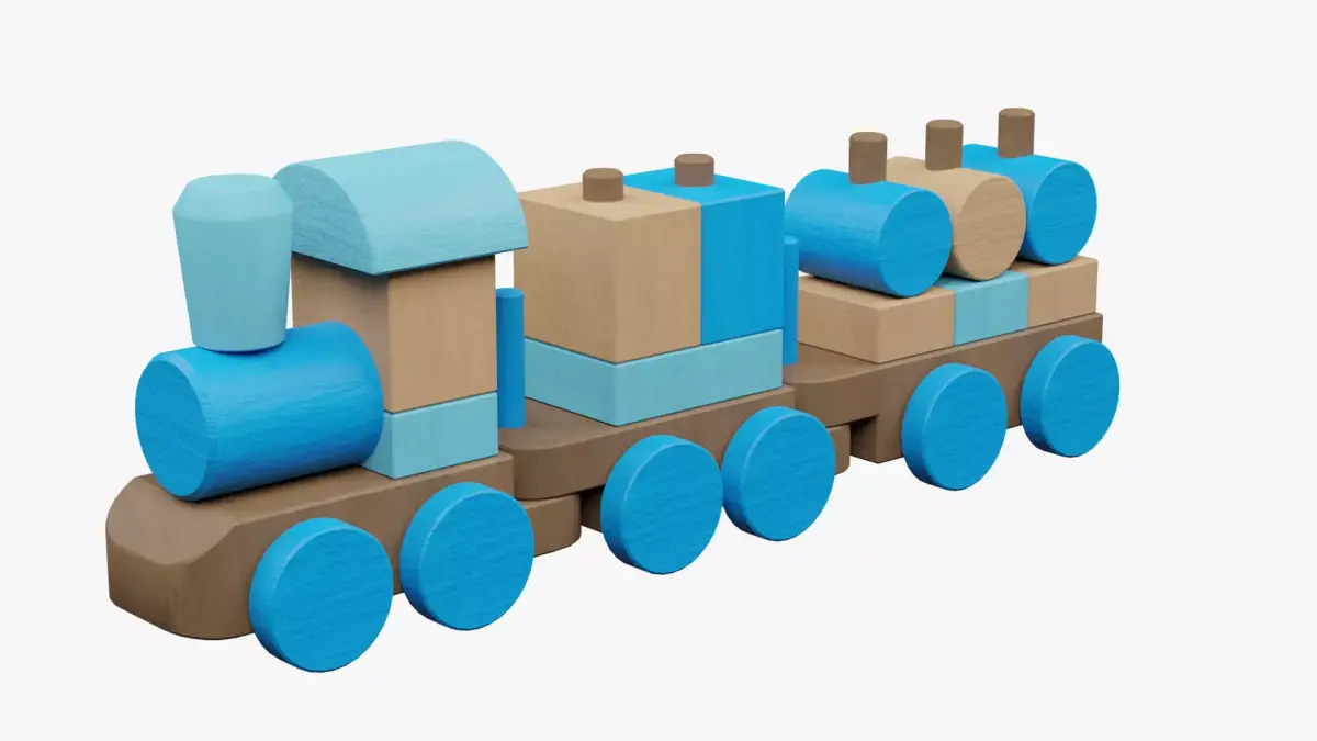 Kids Toys - Train 3D model