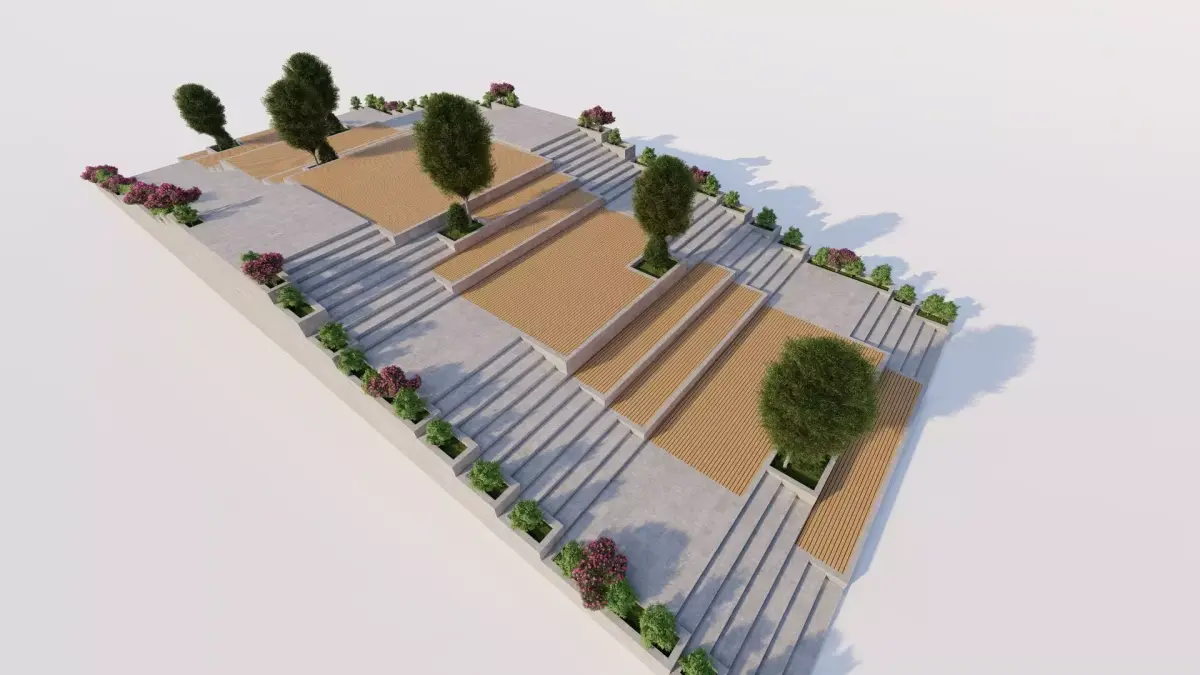 park-public park-Private Park Landscape Urban 3D model buy
