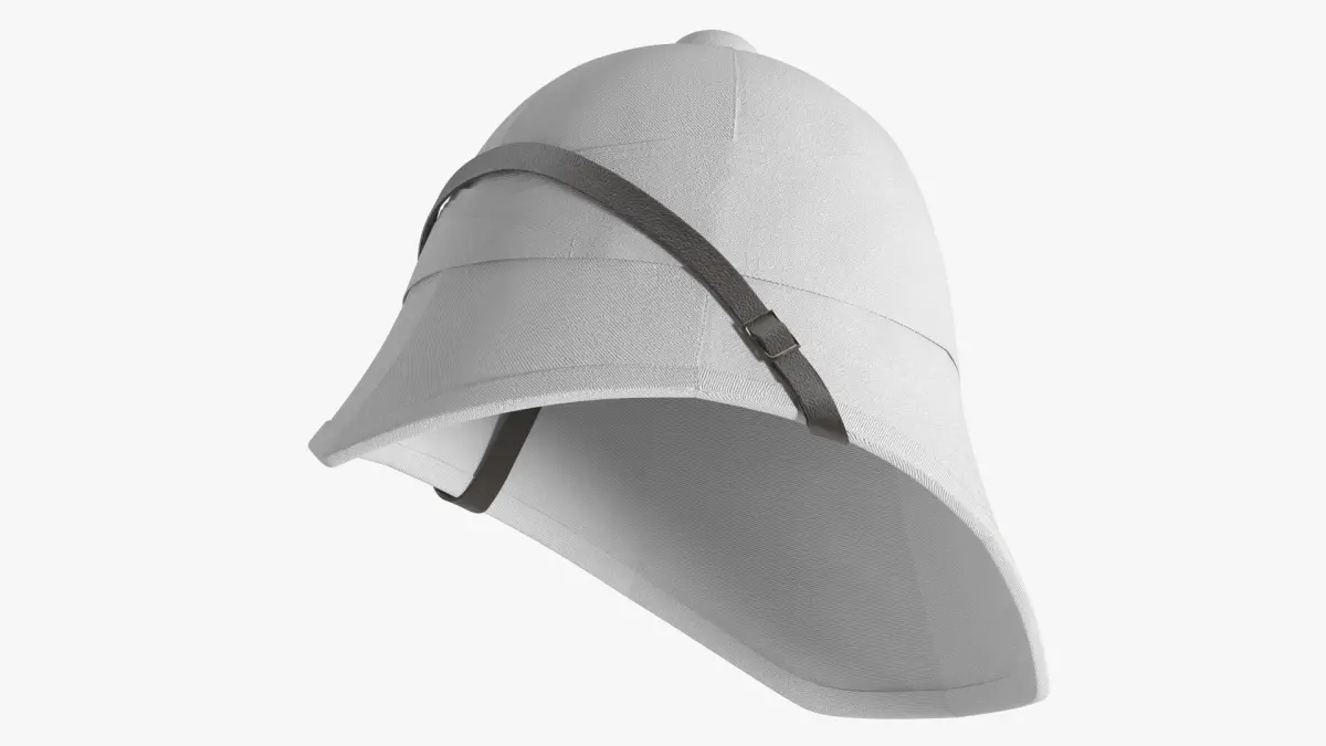 Empire Infantry Pith Helmet White 3D model