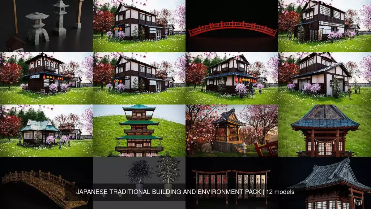 JAPANESE TRADITIONAL BUILDING AND ENVIRONMENT PACK
