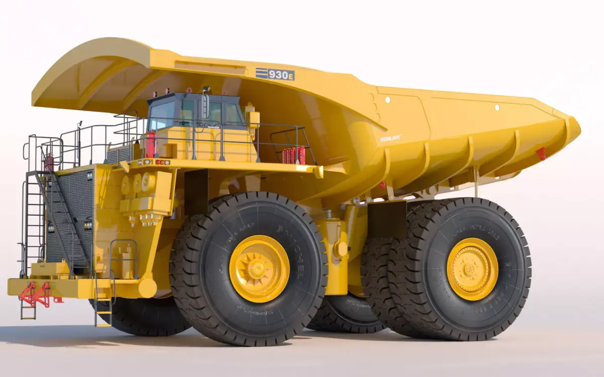 Rigid Dump Truck Komatsu 930E PBR 3D model
