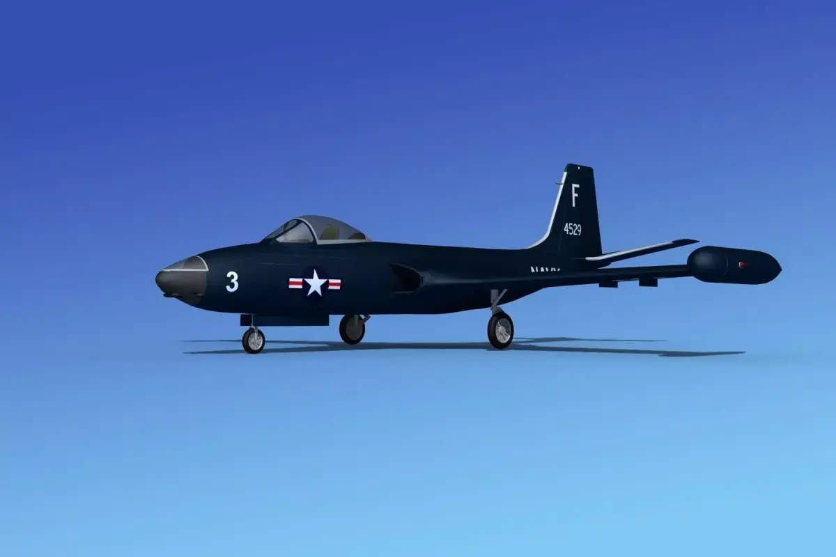 McDonnell F2H4 Banshee V01 3D model