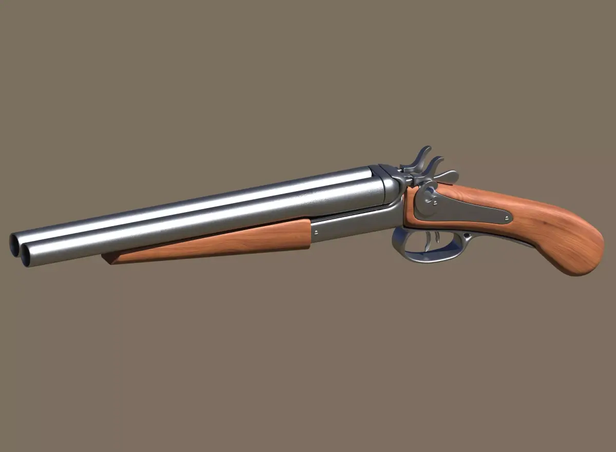 Short shotgun 3D model