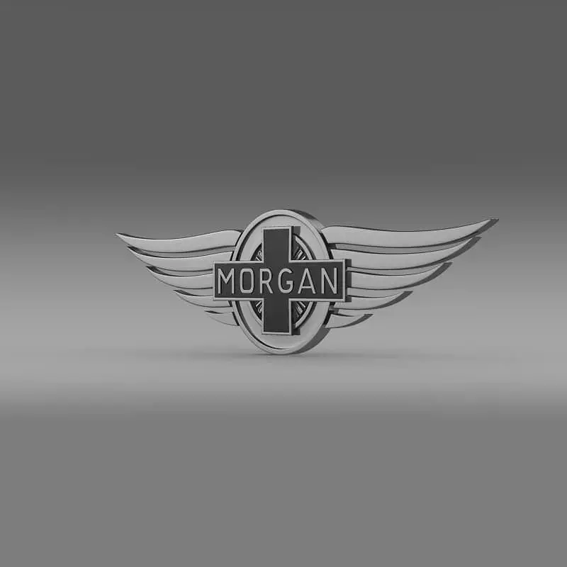 morgan logo 3D model by Sergey