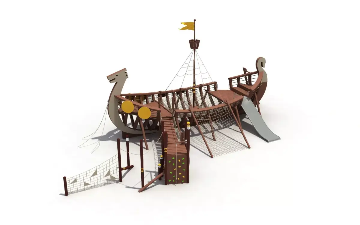 Kids outdoor commercial play structure 3D model 3D model 22
