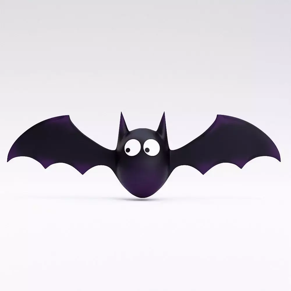 Cute bat low poly 3d model Low-poly 3D model