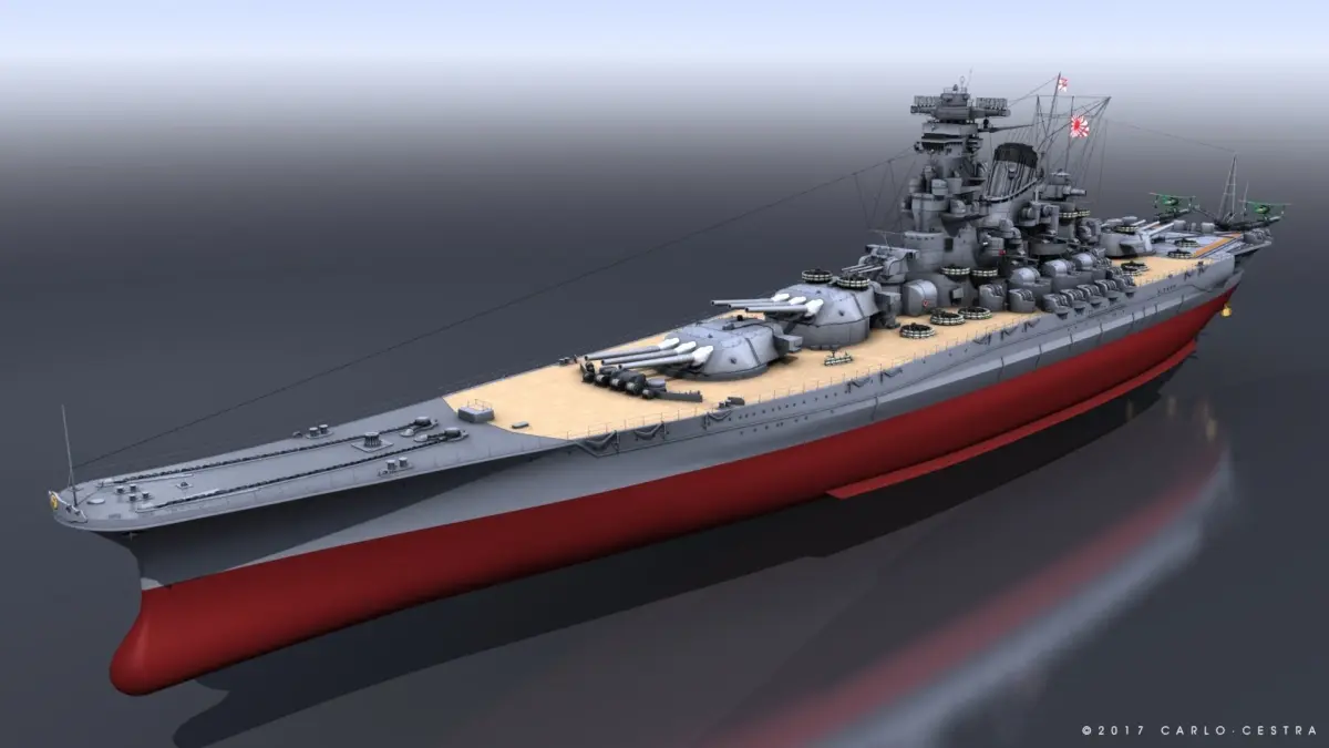 BATTLESHIP YAMATO TEN ICHIGO 3D model