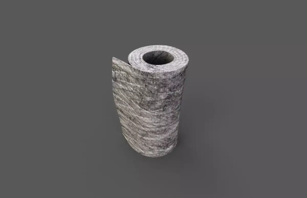 Old wound dressing Low-poly 3D model
