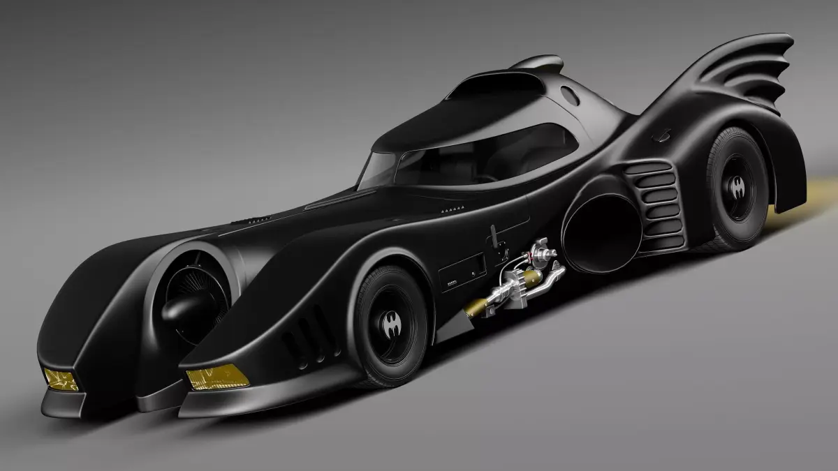 Batmobile 1989 Jet Car 3D model