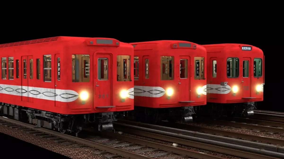 Mitsubishi Eidan Series 700 Subway Train 3D model