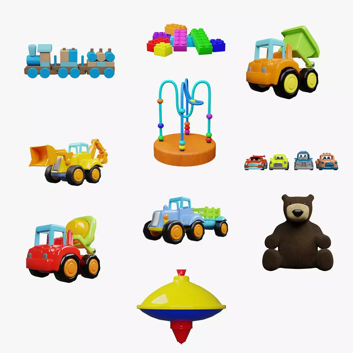 Kids Toys Pack 3D model