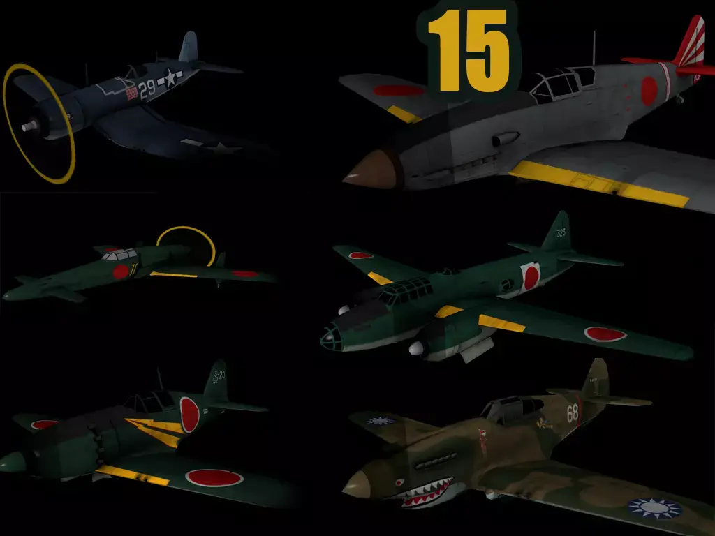 Pack 15  3DModel Aircraft  Low-poly 3D model