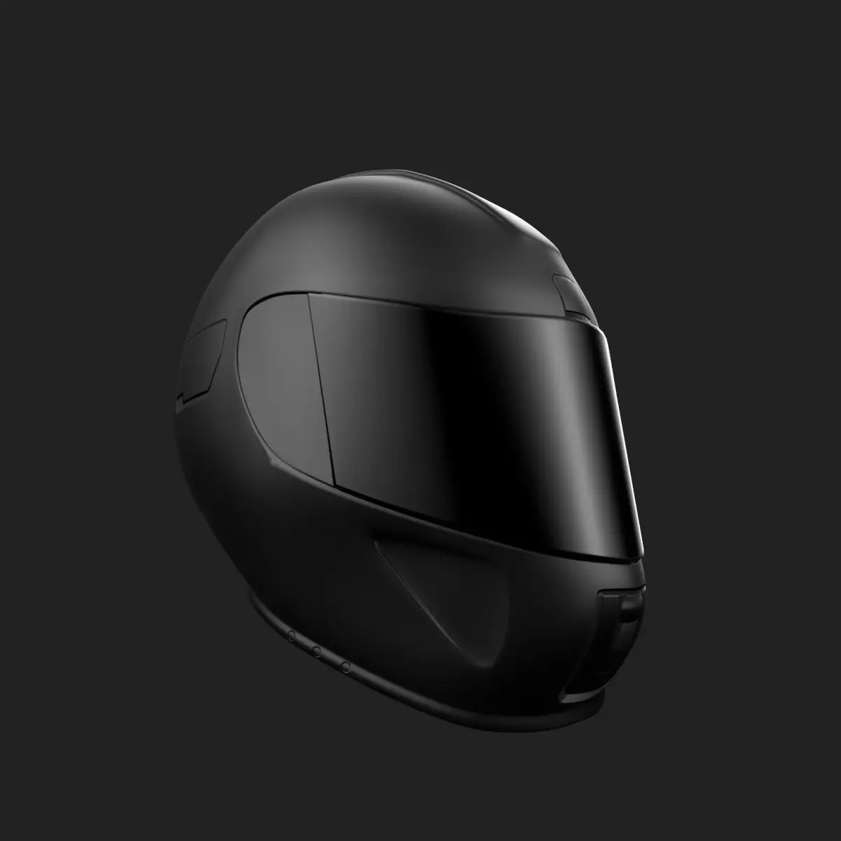 Motorcycle Helmet Low-poly 3D model 3