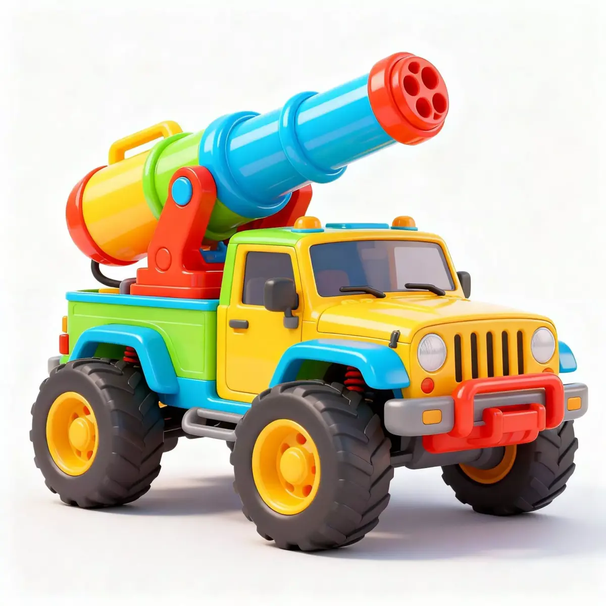 Summer Party Water Blaster Truck 3D Model Low-poly 3D model