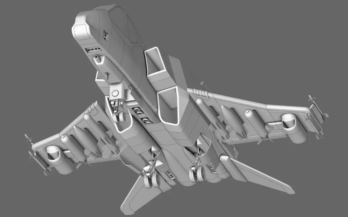 Sci-Fi Starfighter 3D model