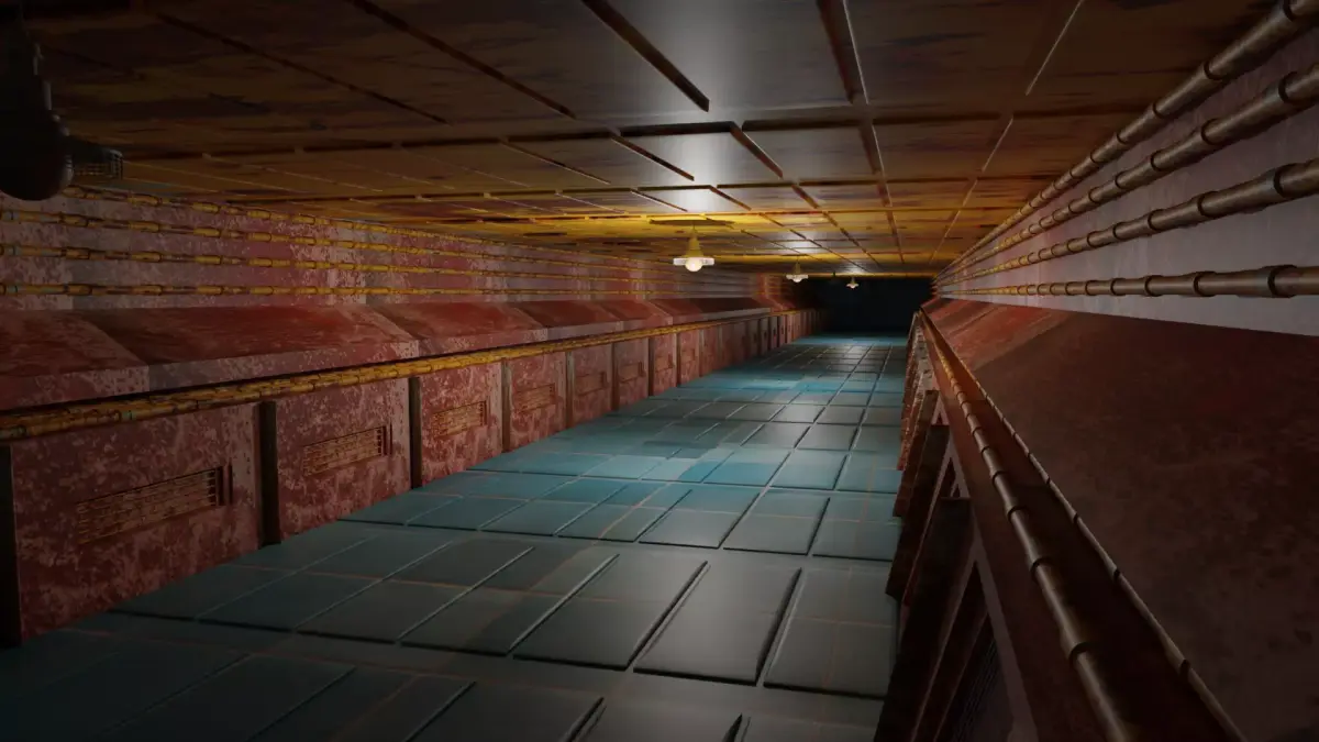 Underground Tunnel Low-poly 3D model buy