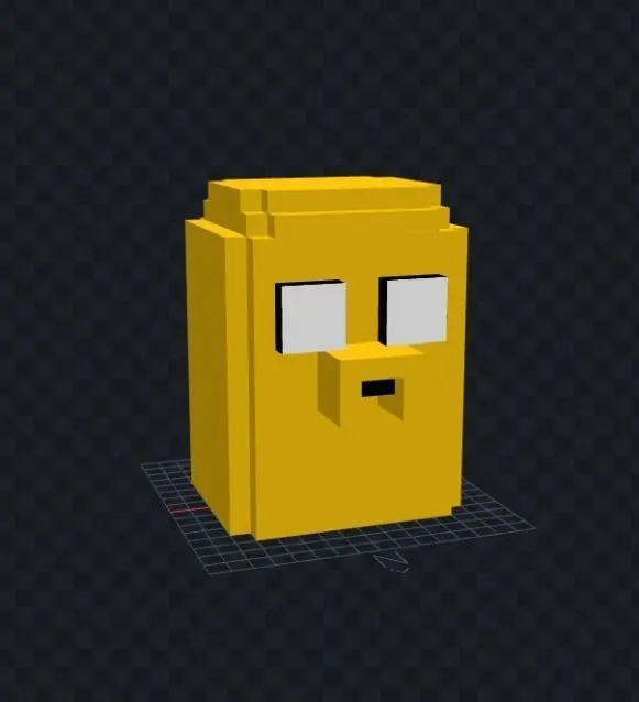 Pixel Model of Jake Free low-poly 3D model