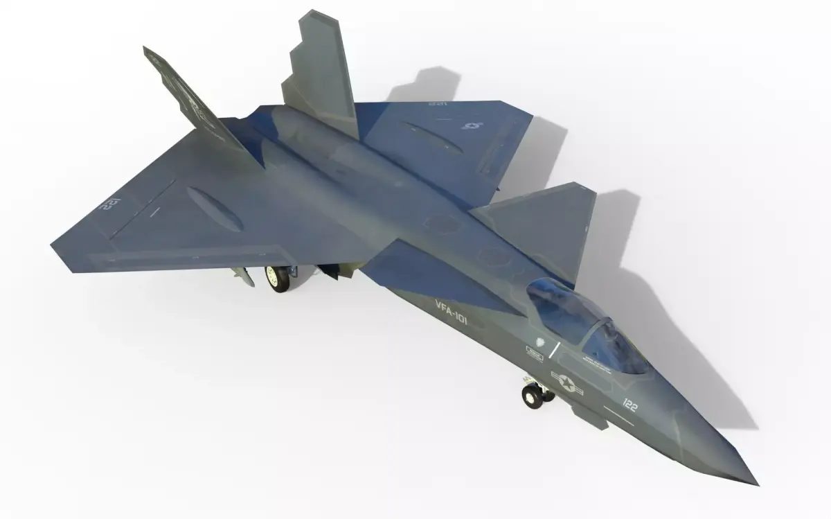 YF-23 naval NATF-23 3D model