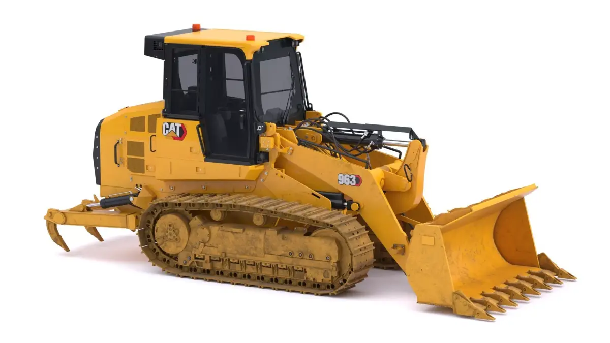 CAT 963 Track Loader Dirty 3D model