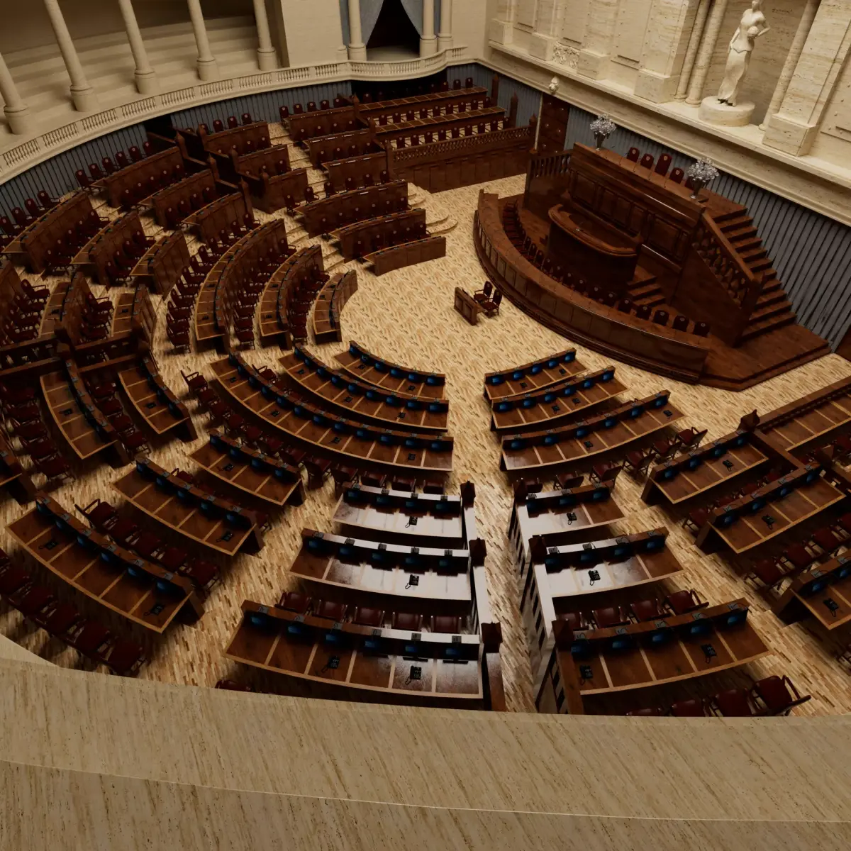 Parliament of Portugal 3D model