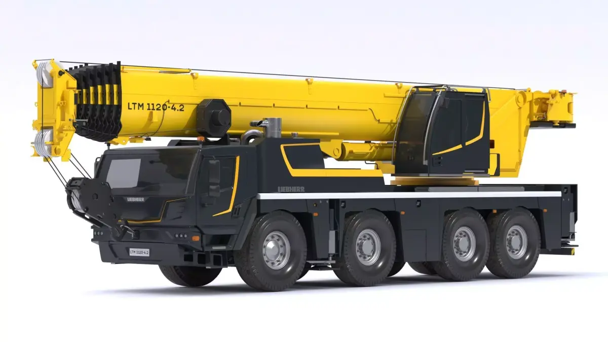 Liebherr Mobile Crane LTM 1120 4-Axle Crane 3D model