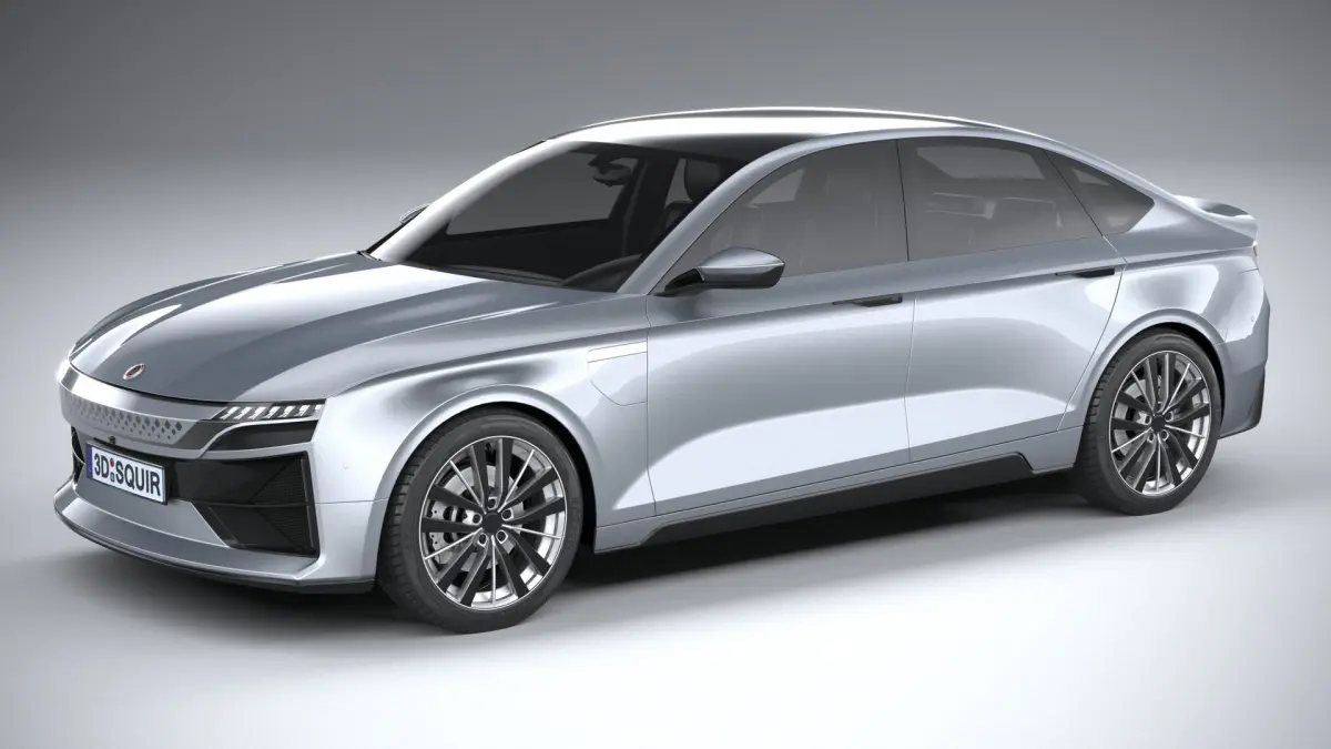 Generic Sedan EV 2023 3D model purchase