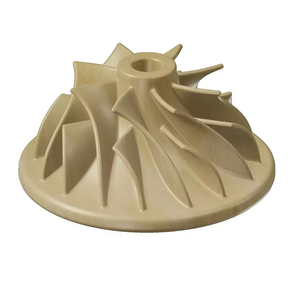 Wooden Centrifugal Pump Impeller Toy 3D model