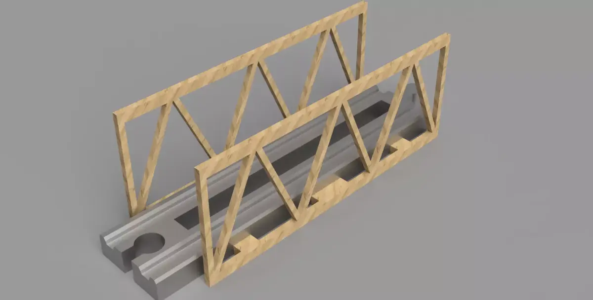 Bridge for wooden train tracks Free 3D print model