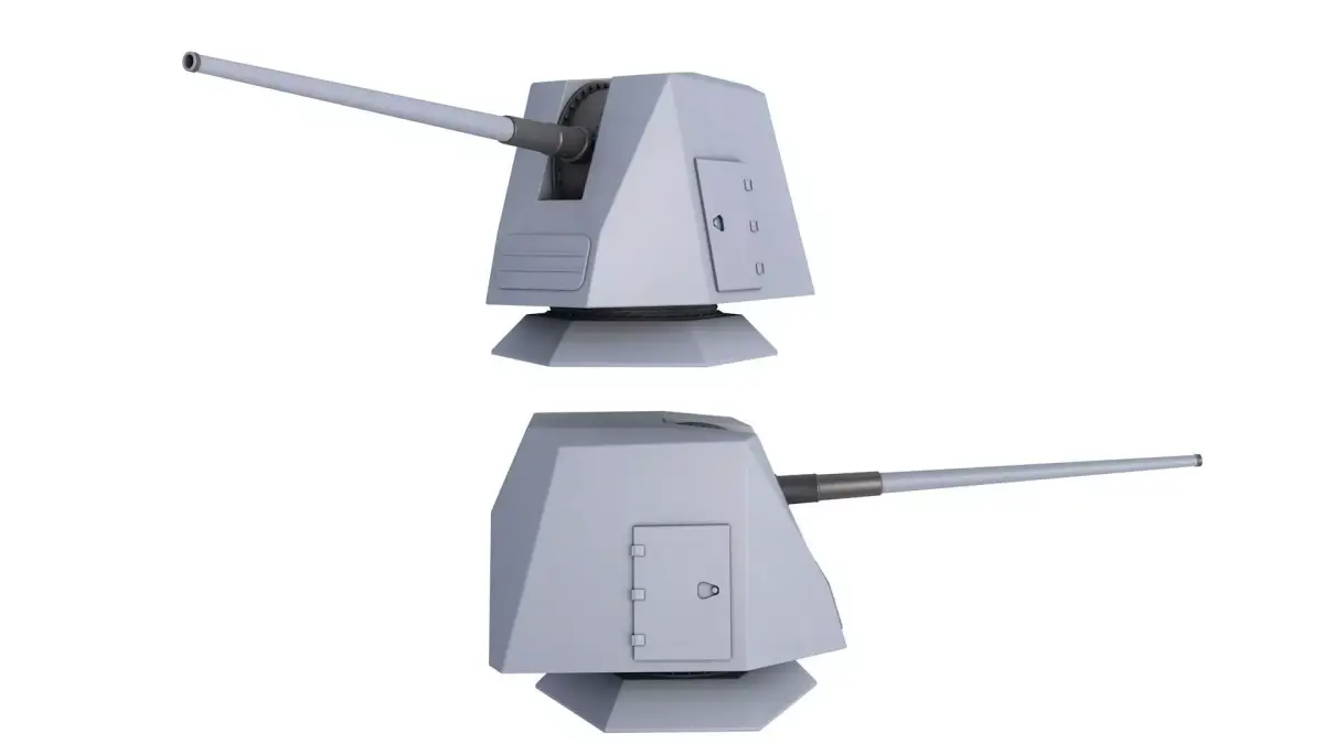 Mk 45 Naval Gun 3D model