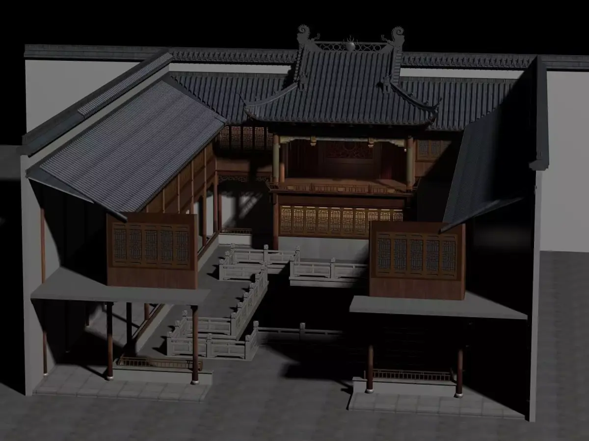 Chinese Style Architecture 3D model 60