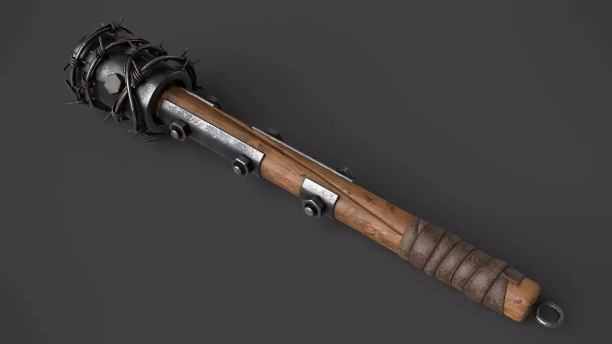 Modifiable Strike Weapon 02 Low-poly 3D model