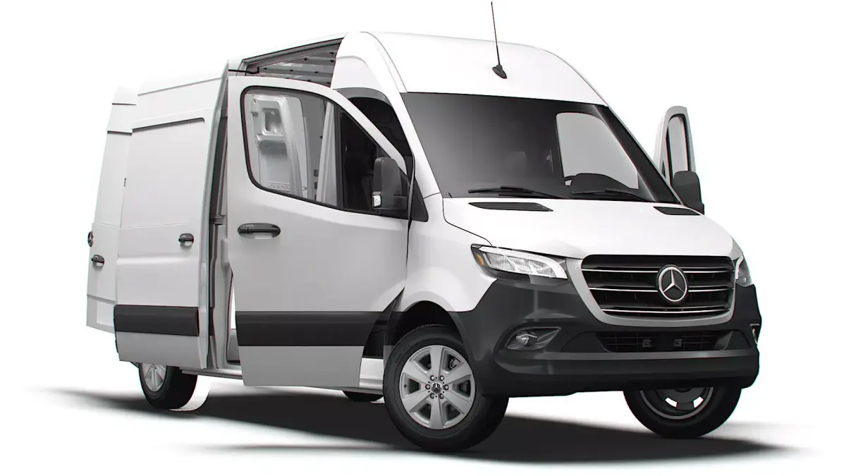 Mercedes Benz eSprinter Panel Van L2H2 FWD HQ Interior 2024 3D model
