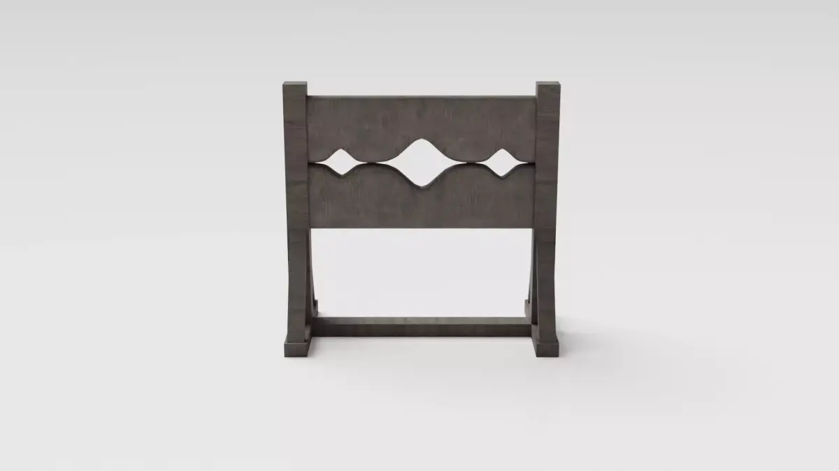 Medieval Stockade Low-poly 3D model