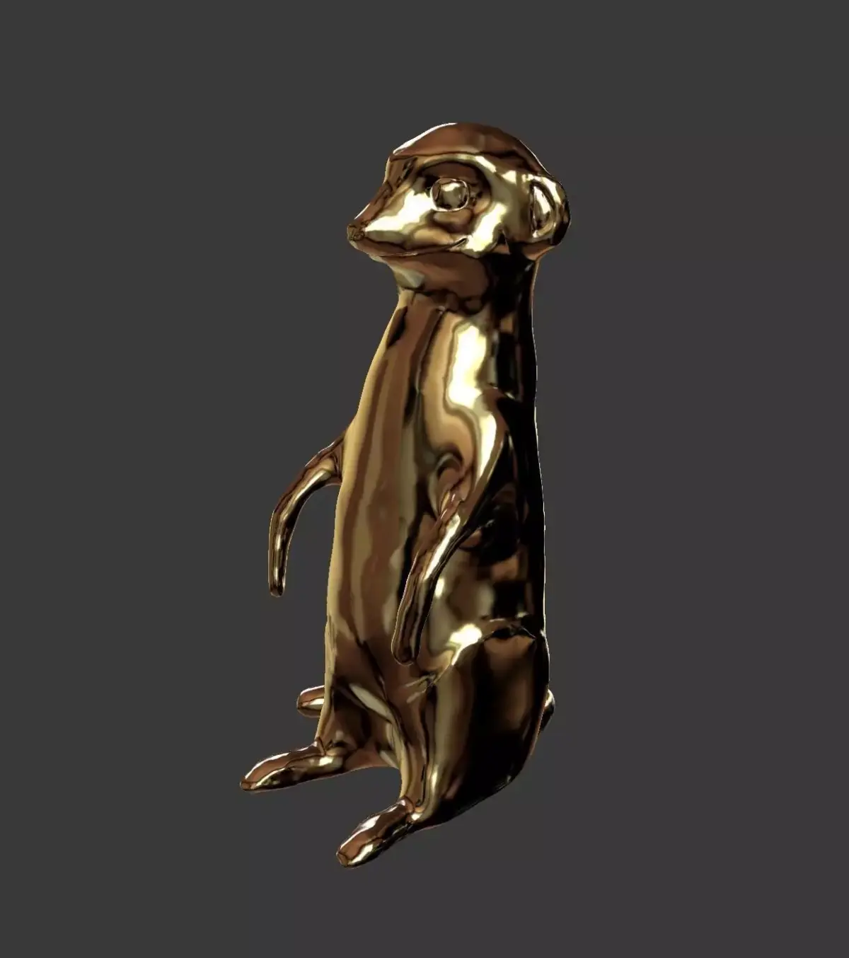 Meerkat golden Free 3D model