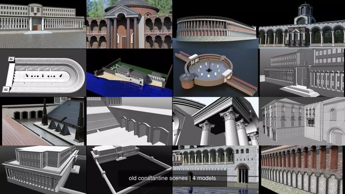 old constantine scenes 3D Model Collection