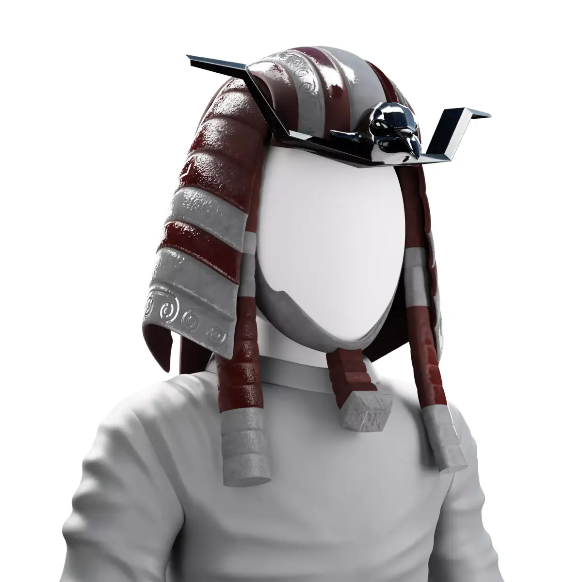 Pharaoh Eagle Hat 07 - SciFi Character Design Low-poly 3D model Low-poly 3D model