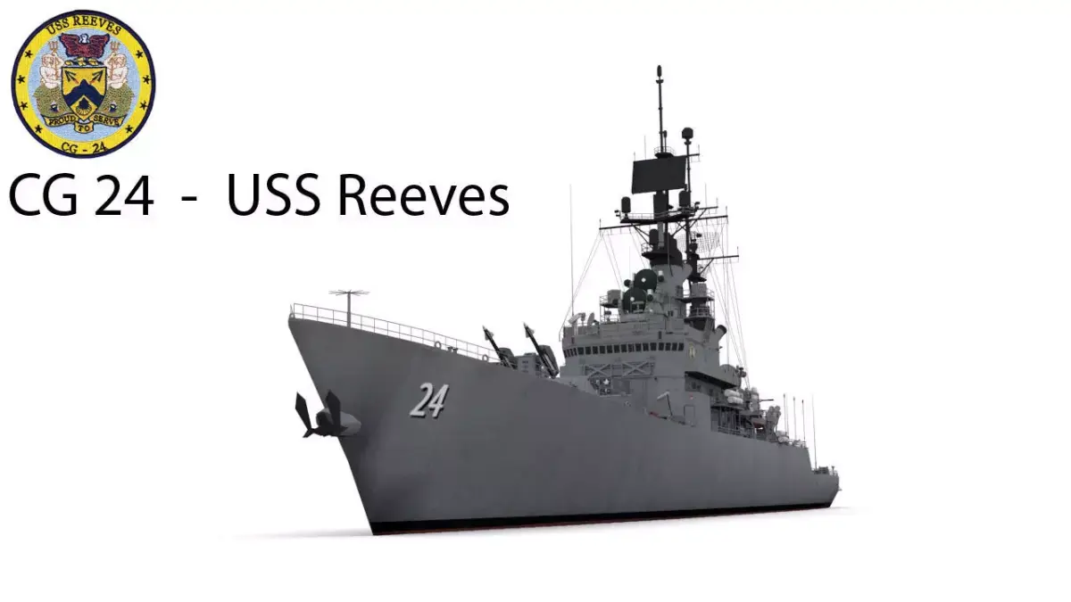 CG 24  -  USS Reeves Low-poly 3D model