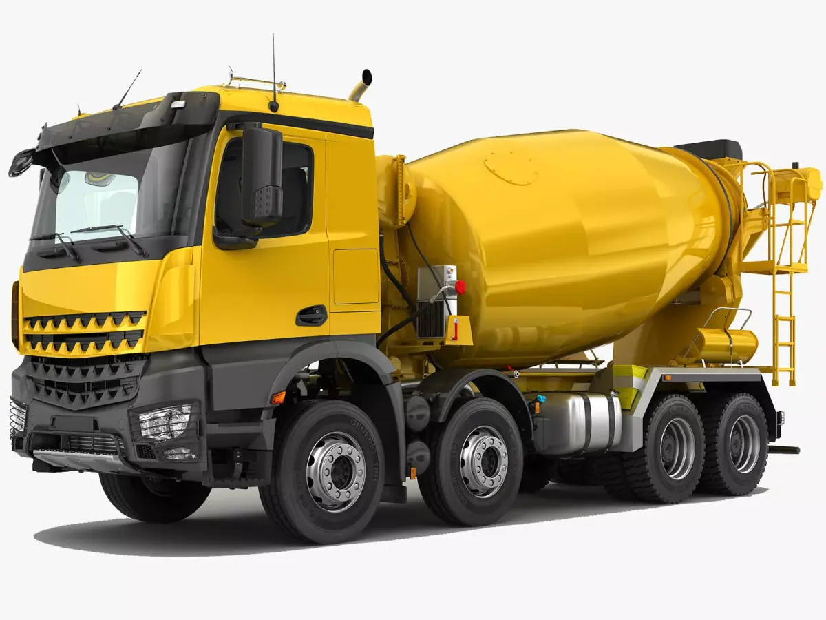Concrete Mixer Truck 8X4 3D model