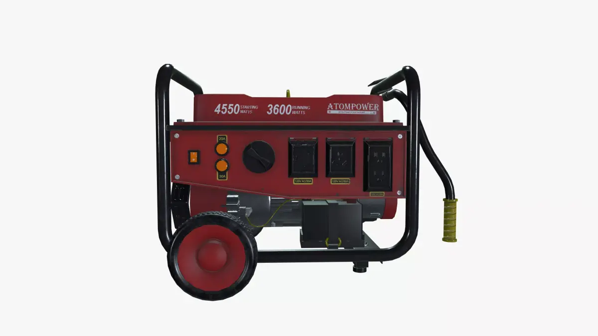 Portable Diesel Generator 3D model
