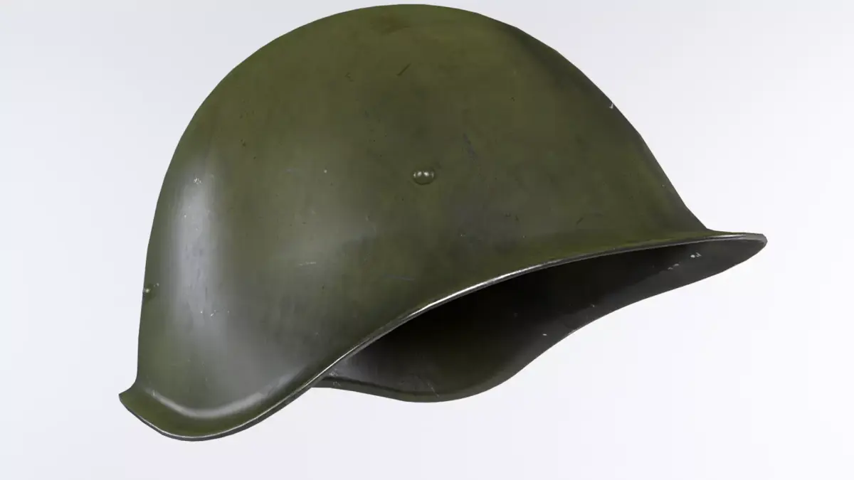 Soviet Word War Helmet Low-poly 3D model