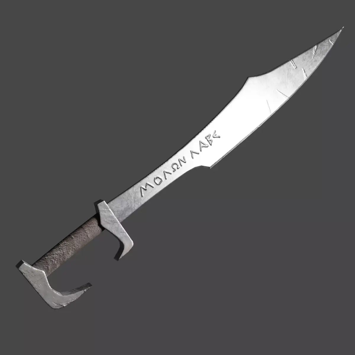 Spartan Sword Low Poly Low-poly 3D model