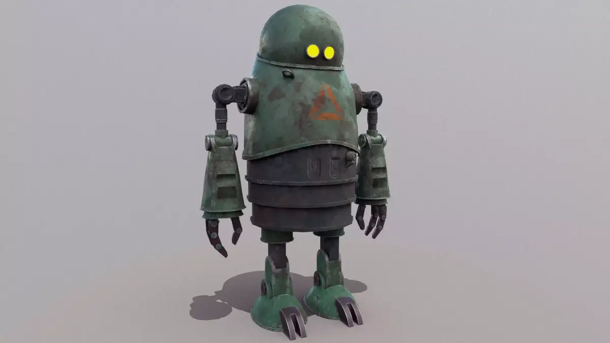 3d Robot Game Ready Low-poly 3D model