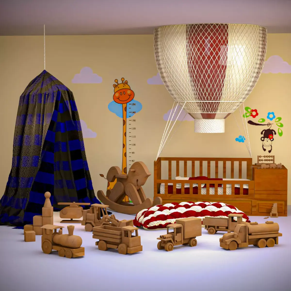 Child Room-Toy Collection 3D model