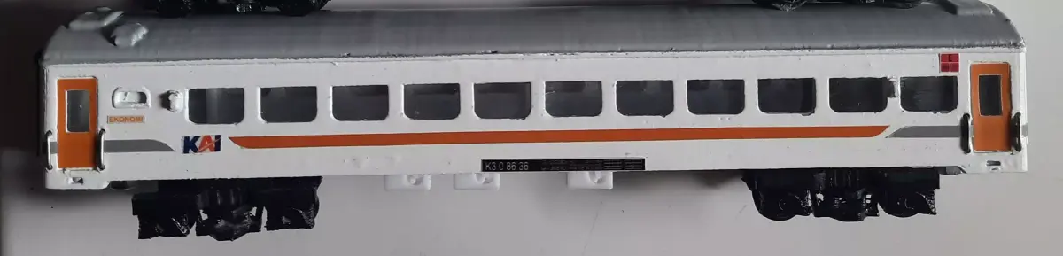 Gerbong Kereta Ekonomi Free 3D print model
