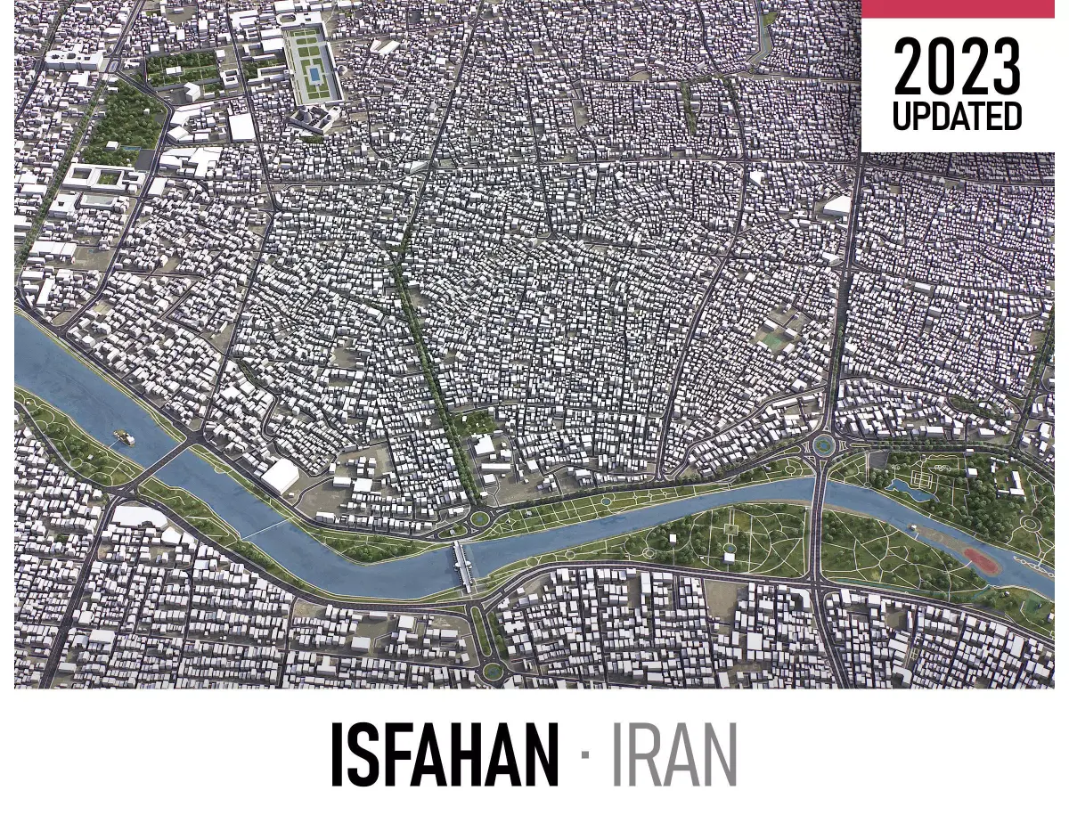 Isfahan Low-poly 3D model