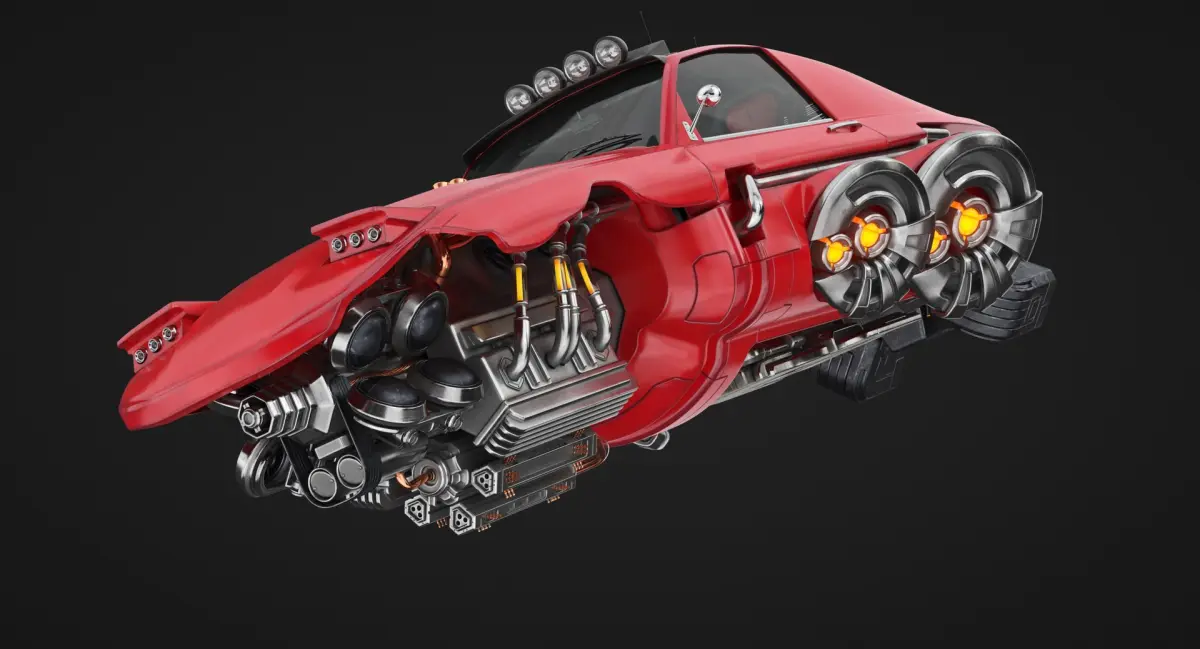 Future Car 4 3D model