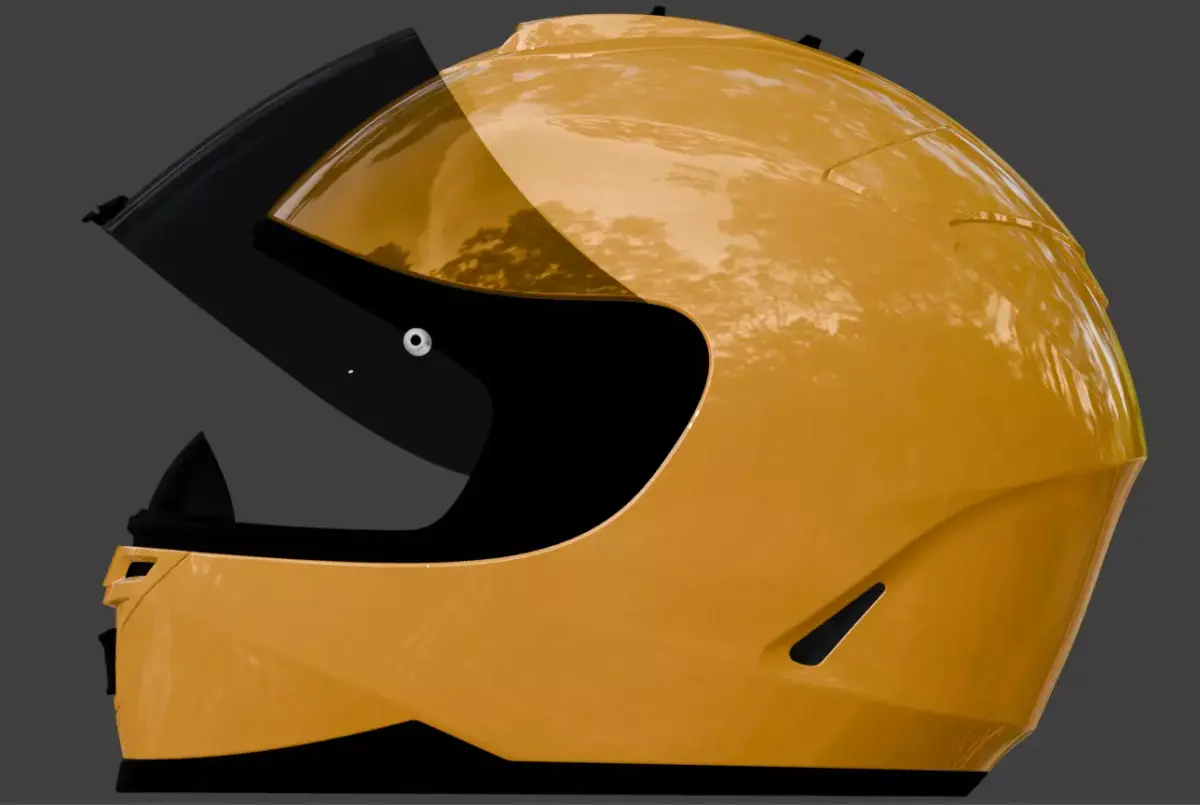 Motorcycle Helmet  Low-poly 3D model